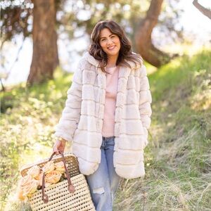 Jillian Harris X Joe Fresh Light Pink Eyelash Tori Sweater